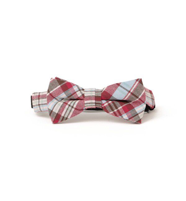 SHIPS KIDS「SHIPS KIDS:チェック柄 蝶ネクタイ」|ネクタイ・蝶ネクタイ|レッド
