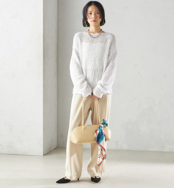 SHIPS for women「〈手洗い可能〉ループヤーン ボートネック プルオーバー」|ニット・セーター|