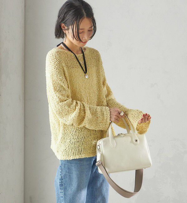 SHIPS for women「〈手洗い可能〉ループヤーン ボートネック プルオーバー」|ニット・セーター|