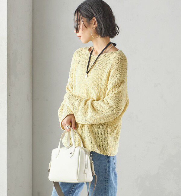 SHIPS for women「〈手洗い可能〉ループヤーン ボートネック プルオーバー」|ニット・セーター|