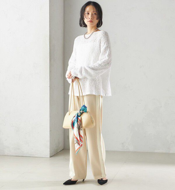 SHIPS for women「〈手洗い可能〉サイドライン ニット パンツ」|その他|