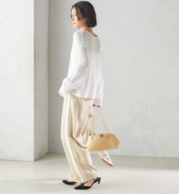 SHIPS for women「〈手洗い可能〉サイドライン ニット パンツ」|その他|