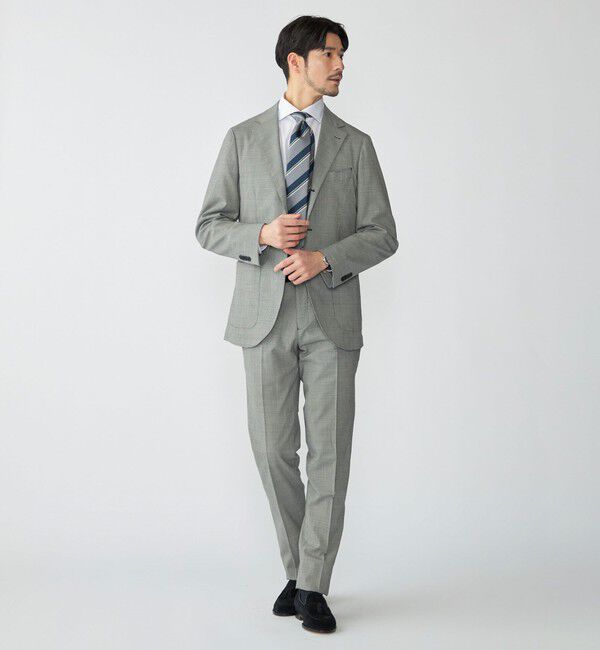 SHIPS「SHIPS:〈セットアップ対応〉ウォッシャブル セットアップ ハウンドトゥース ジャケット」|テーラードジャケット|