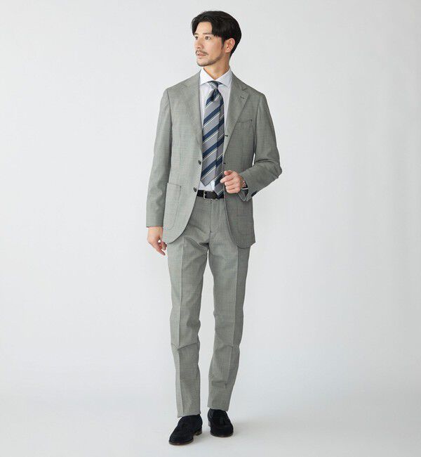 SHIPS「SHIPS:〈セットアップ対応〉ウォッシャブル セットアップ ハウンドトゥース ジャケット」|テーラードジャケット|