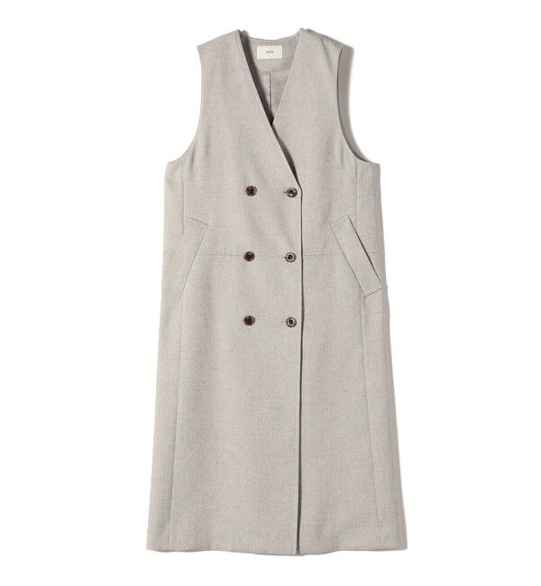 SHIPS for women「〈手洗い可能〉シャークスキン ジレ ワンピース」|ワンピース|