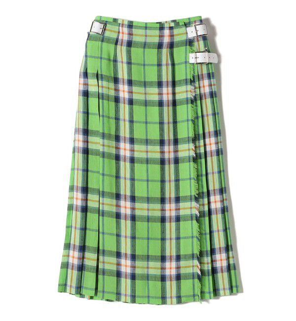SHIPS for women「ONEIL OF DUBLIN:ファッション キルト 86cm」|スカート|ライトグリーン