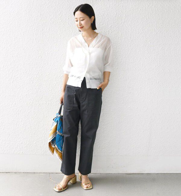 SHIPS for women「〈手洗い可能〉ラミー混 シアー カーディガン」|カーディガン|