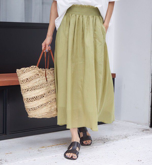 SHIPS for women「〈手洗い可能〉ラミー 4 ウエスト シャーリング スカート」|スカート|