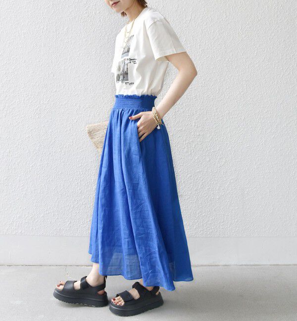 SHIPS for women「〈手洗い可能〉ラミー 4 ウエスト シャーリング スカート」|スカート|