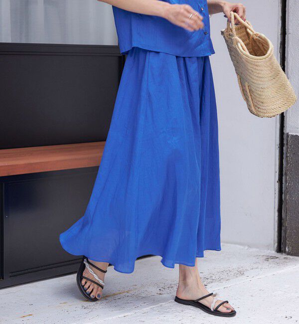 SHIPS for women「〈手洗い可能〉ラミー 4 ウエスト シャーリング スカート」|スカート|