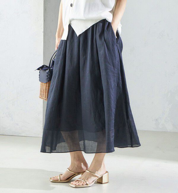 SHIPS for women「〈手洗い可能〉ラミー 4 ウエスト シャーリング スカート」|スカート|