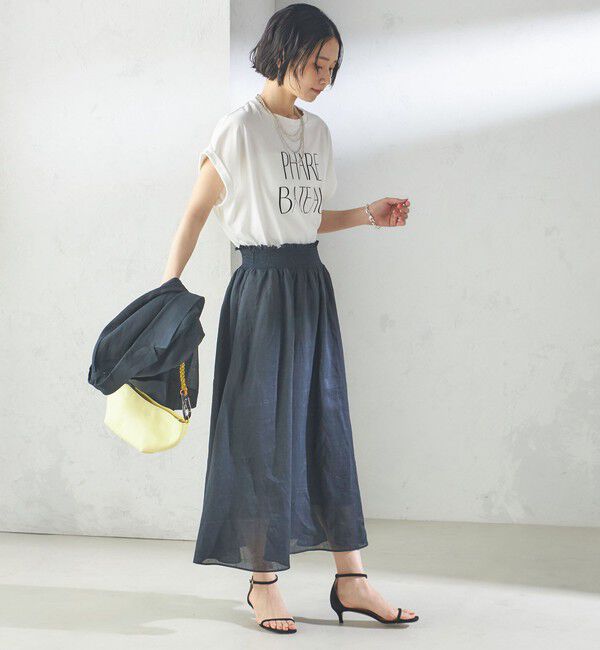 SHIPS for women「〈手洗い可能〉ラミー 4 ウエスト シャーリング スカート」|スカート|