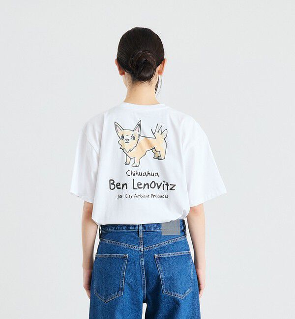 SHIPS「【City Ambient Products別注】Ben Lenovitz: DOG CAT Tシャツ」|Tシャツ・カットソー|