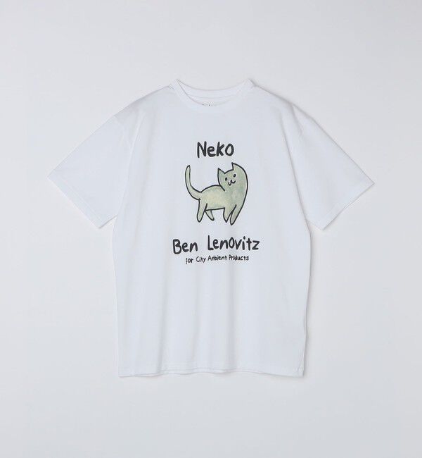 SHIPS「【City Ambient Products別注】Ben Lenovitz: DOG CAT Tシャツ」|Tシャツ・カットソー|