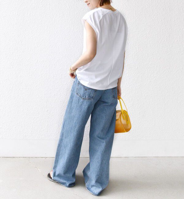 SHIPS for women「プラチナ ヴェール フレンチ スリーブ TEE」|Tシャツ・カットソー|