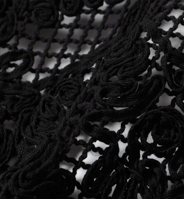 SHIPS for women「〈手洗い可能〉エンブロイダリー ニット ショート ベスト」|ベスト・ジレ|