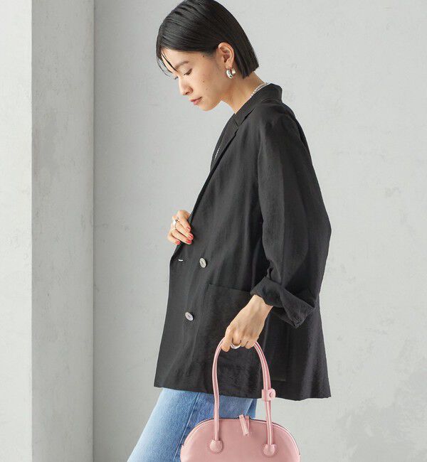 SHIPS for women「〈手洗い可能〉シアー シルク混 ジャケット」|テーラードジャケット|