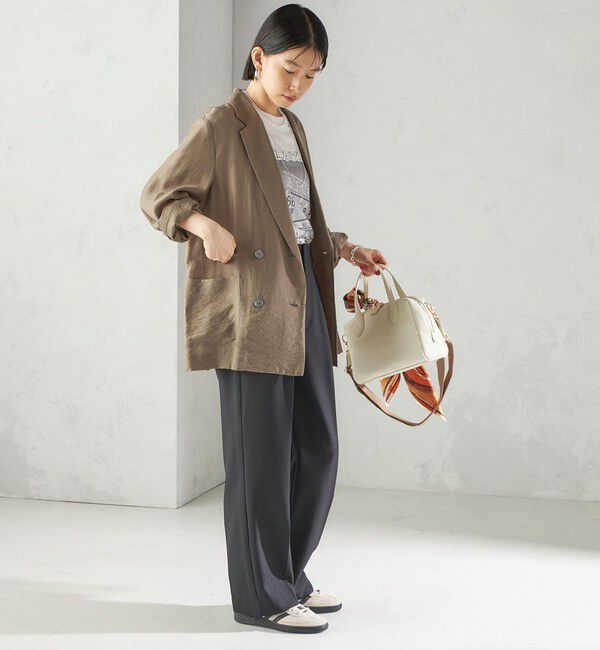 SHIPS for women「〈手洗い可能〉シアー シルク混 ジャケット」|テーラードジャケット|