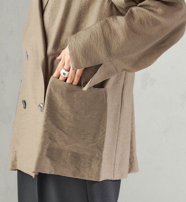 SHIPS for women「〈手洗い可能〉シアー シルク混 ジャケット」|テーラードジャケット|