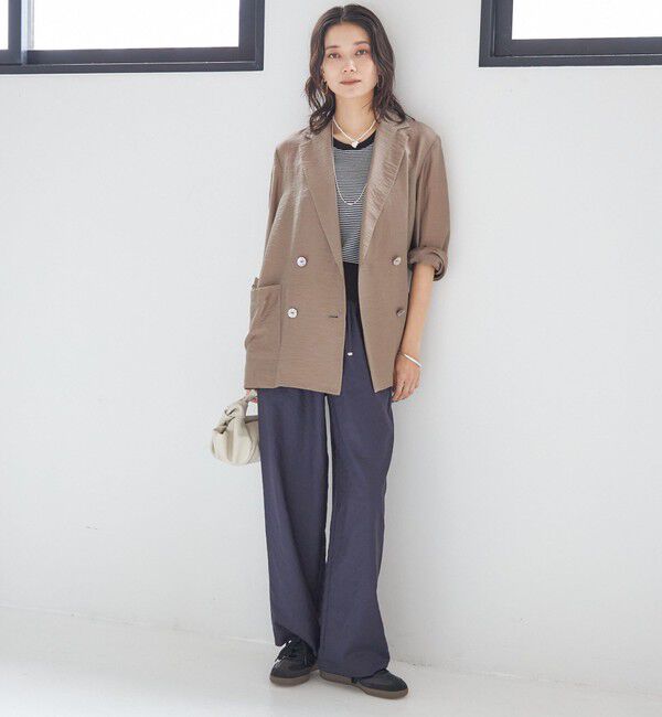 SHIPS for women「〈手洗い可能〉シアー シルク混 ジャケット」|テーラードジャケット|