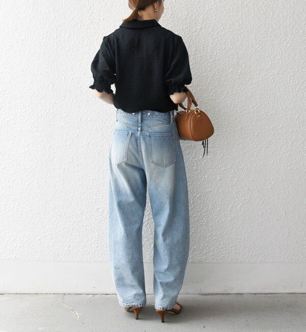 SHIPS any「SHIPS any:〈洗濯機可能〉カットドビー ジャージー パフ シャツ」|Tシャツ・カットソー|