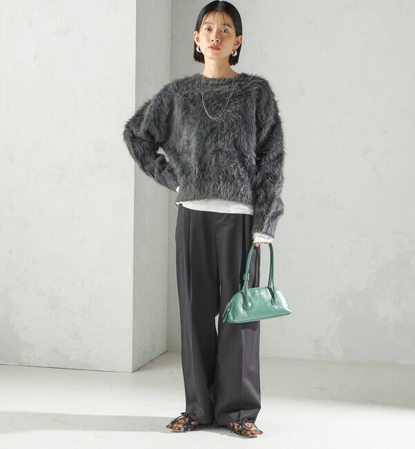 SHIPS for women「〈洗濯機可能〉ハイカウント ツイル 2タック ワイド パンツ」|その他|