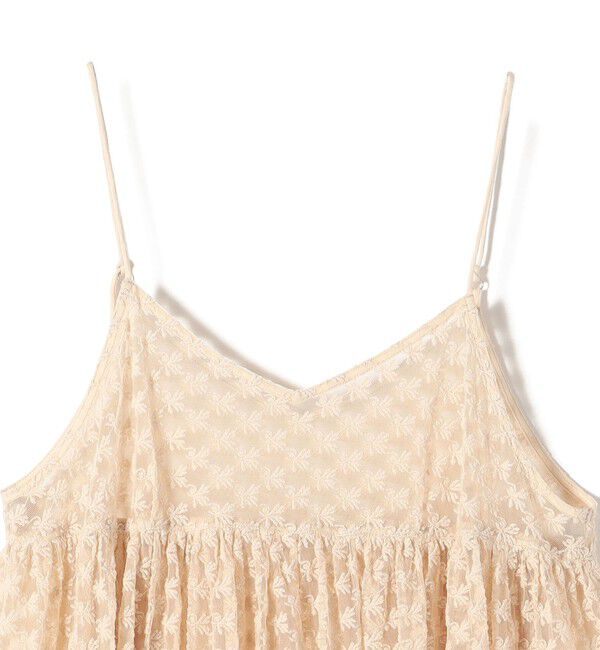 SHIPS for women「〈手洗い可能〉フラワー チュール 刺繍 チュニック ワンピース」|チュニック|