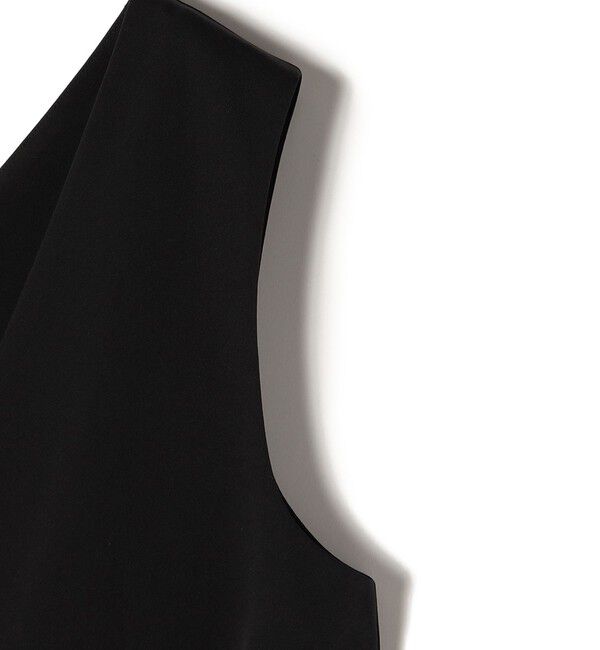 SHIPS for women「little black: 〈洗濯機可能〉ストレッチ ツイル フロント釦  Vネック オールインワン（セレモニー対応可）」|オールインワン|