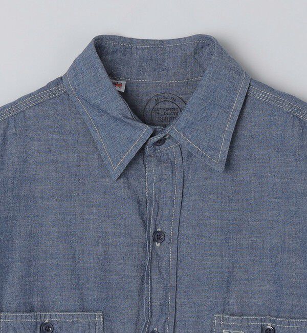 SHIPS「SHIPS: USA シャンブレー ワーク シャツ」|シャツ・ブラウス|