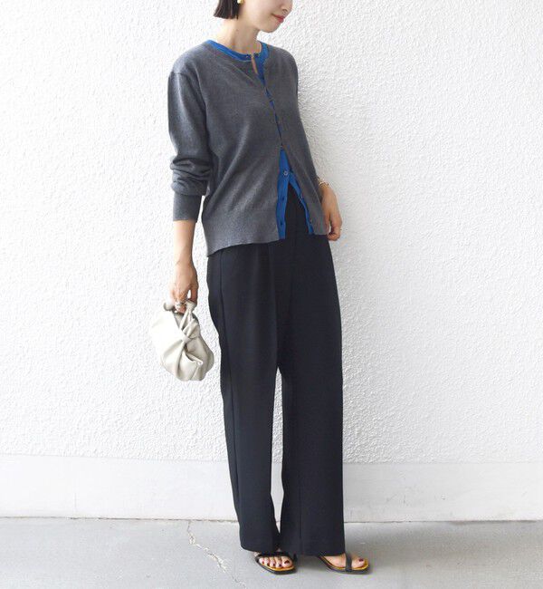 SHIPS for women「【WEB限定】〈手洗い可能〉レイヤード 2WAY 配色 カーディガン」|カーディガン|