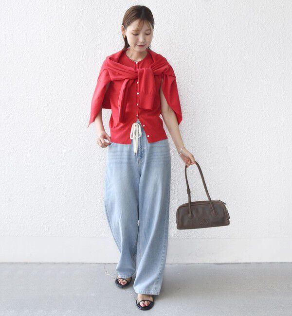 SHIPS for women「【WEB限定】〈手洗い可能〉レイヤード 2WAY 配色 カーディガン」|カーディガン|