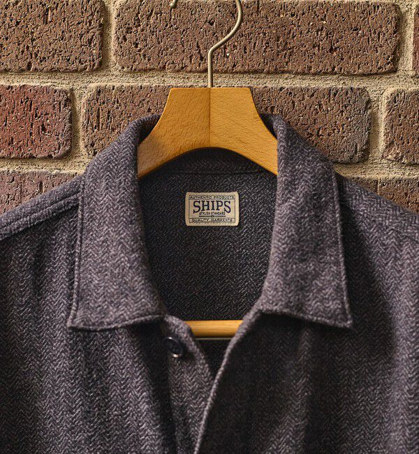SHIPS「SHIPS: AUTHENTIC コットン ツイード カバー シャツ」|シャツ・ブラウス|