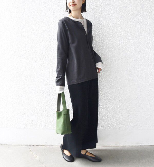 SHIPS for women「レイヤード ライク ヘンリーネック プルオーバー」|Tシャツ・カットソー|