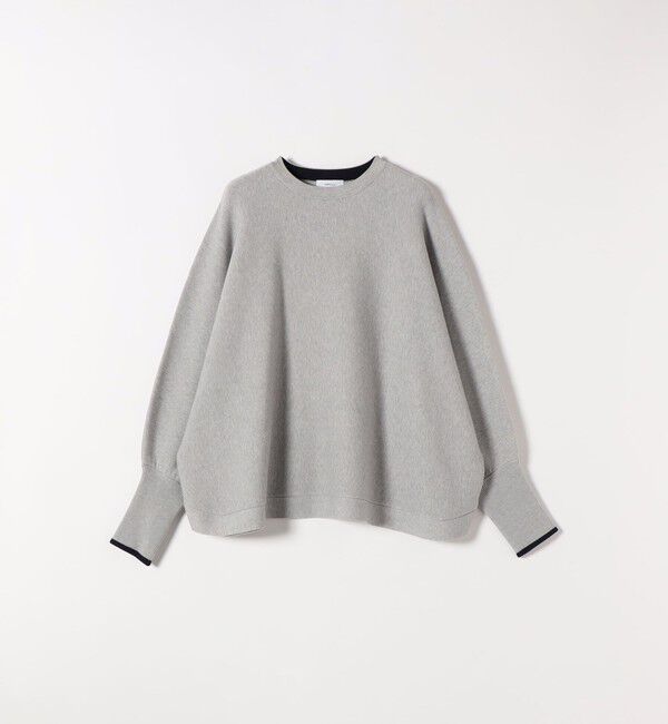 SHIPS any「SHIPS any:〈手洗い可能〉ダブルフェイス ボリュームスリーブ ニット プルオーバー」|ニット・セーター|