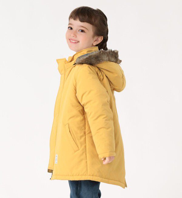 SHIPS Colors 「SHIPS Colors:100～150cm / 〈手洗い可能〉パディング モッズ コート」|ミリタリー・モッズコート|イエロー