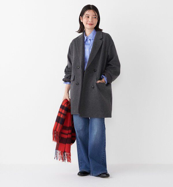 SHIPS Colors 「SHIPS Colors:〈手洗い可能〉ウール チェック ストール」|ストール|