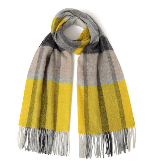 SHIPS Colors 「SHIPS Colors:〈手洗い可能〉ウール チェック ストール」|ストール|