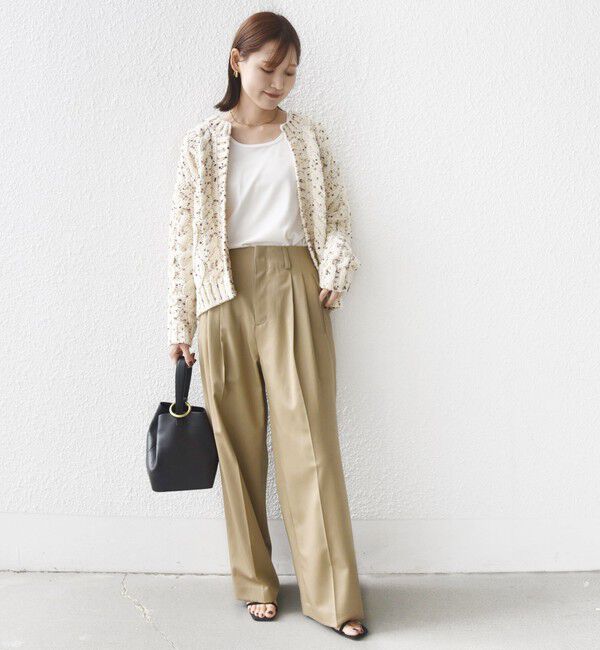 SHIPS for women「【WEB限定】〈手洗い可能〉ネップヤーン ケーブル ニット カーディガン」|カーディガン|