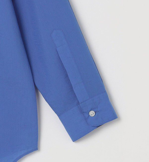 SHIPS any「SHIPS any: JAPAN MADE ブルー ストライプ/ソリッド レギュラーカラー シャツ◇」|シャツ・ブラウス|