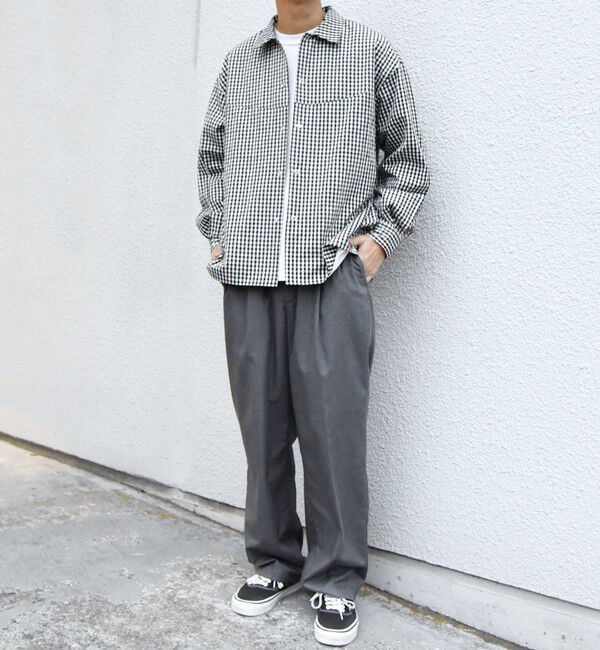 SHIPS any「SHIPS any:〈洗濯機可能〉マイクロ チェック リング スナップボタン コーチ シャツ◇」|シャツ・ブラウス|