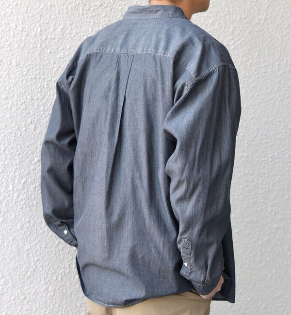 SHIPS any「SHIPS any: 3.5oz スーパーライト デニム スナップ ボタン リラックス シャツ◇」|シャツ・ブラウス|