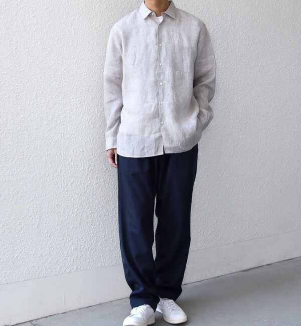 SHIPS any「SHIPS any:〈洗濯機可能〉ピュアリネン レギュラーカラー シャツ 26SS◇」|シャツ・ブラウス|