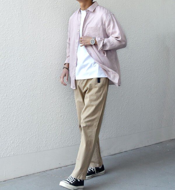 SHIPS any「SHIPS any:〈洗濯機可能〉ピュアリネン レギュラーカラー シャツ 26SS◇」|シャツ・ブラウス|