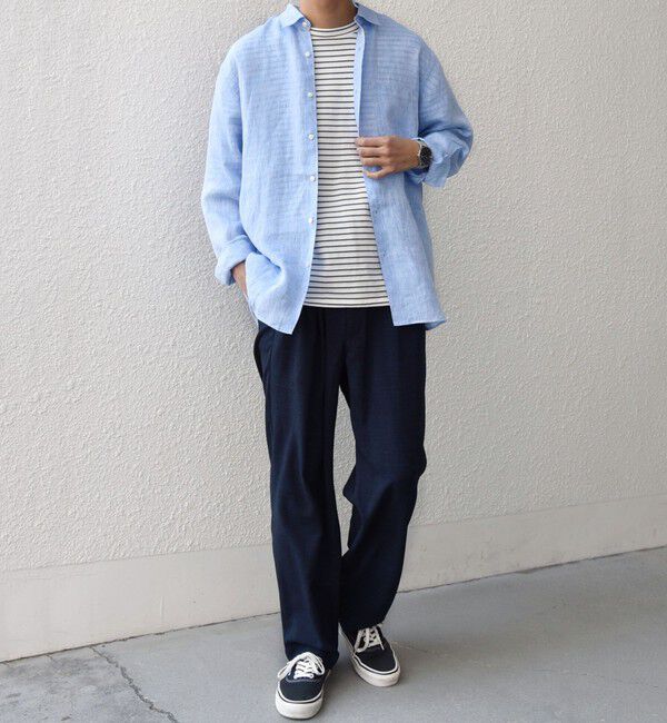 SHIPS any「SHIPS any:〈洗濯機可能〉ピュアリネン レギュラーカラー シャツ 26SS◇」|シャツ・ブラウス|