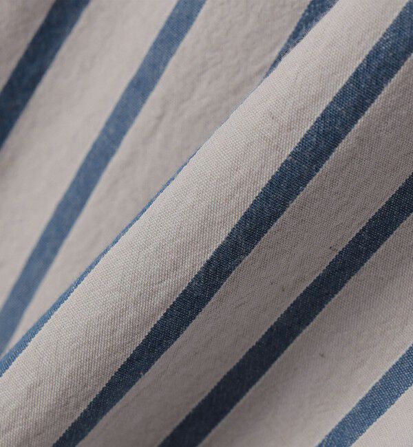 SHIPS any「SHIPS any:〈洗濯機可能〉コットン/リネン ストライプ バンドカラー シャツ 26SS◇」|シャツ・ブラウス|