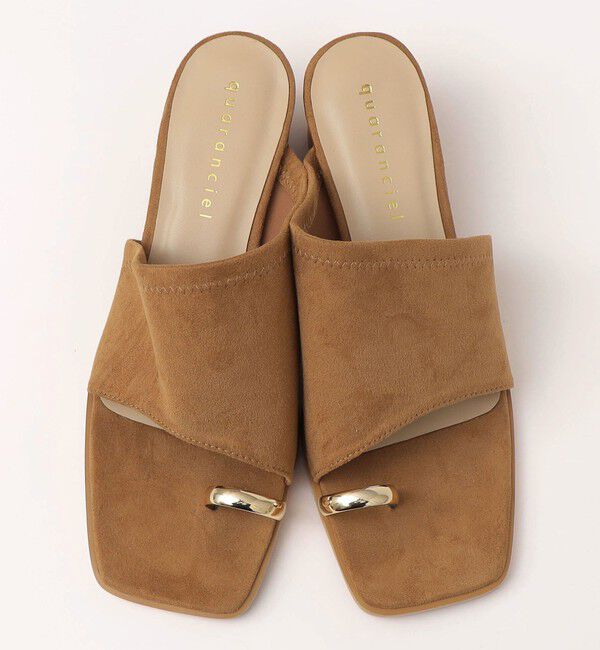 quaranciel「quaranciel: トゥリング メタル ヒール サンダル」|サンダル|