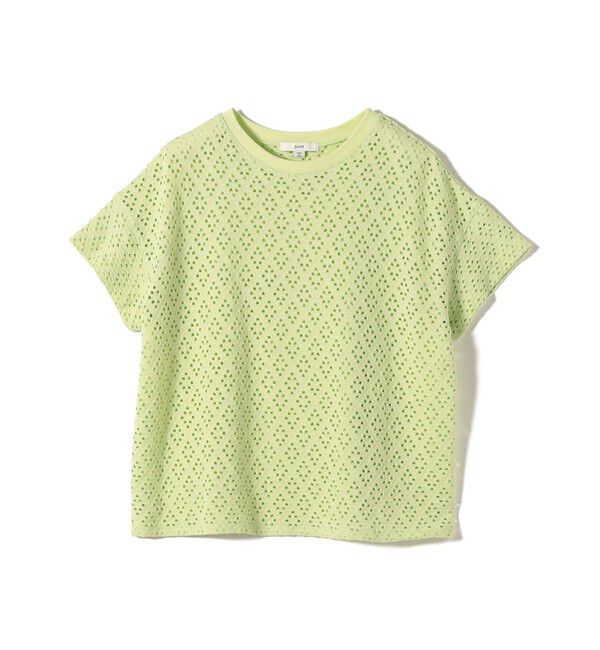 SHIPS for women「〈手洗い可能〉アイレット ショート スリーブ プルオーバー」|Tシャツ・カットソー|