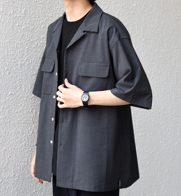 SHIPS any「SHIPS any:〈通気性/遮熱/吸水速乾〉CALCULO(R) サマー トロピカル ポケット シャツ(セットアップ対応)◆」|シャツ・ブラウス|