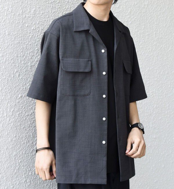 SHIPS any「SHIPS any:〈通気性/遮熱/吸水速乾〉CALCULO(R) サマー トロピカル ポケット シャツ(セットアップ対応)◆」|シャツ・ブラウス|