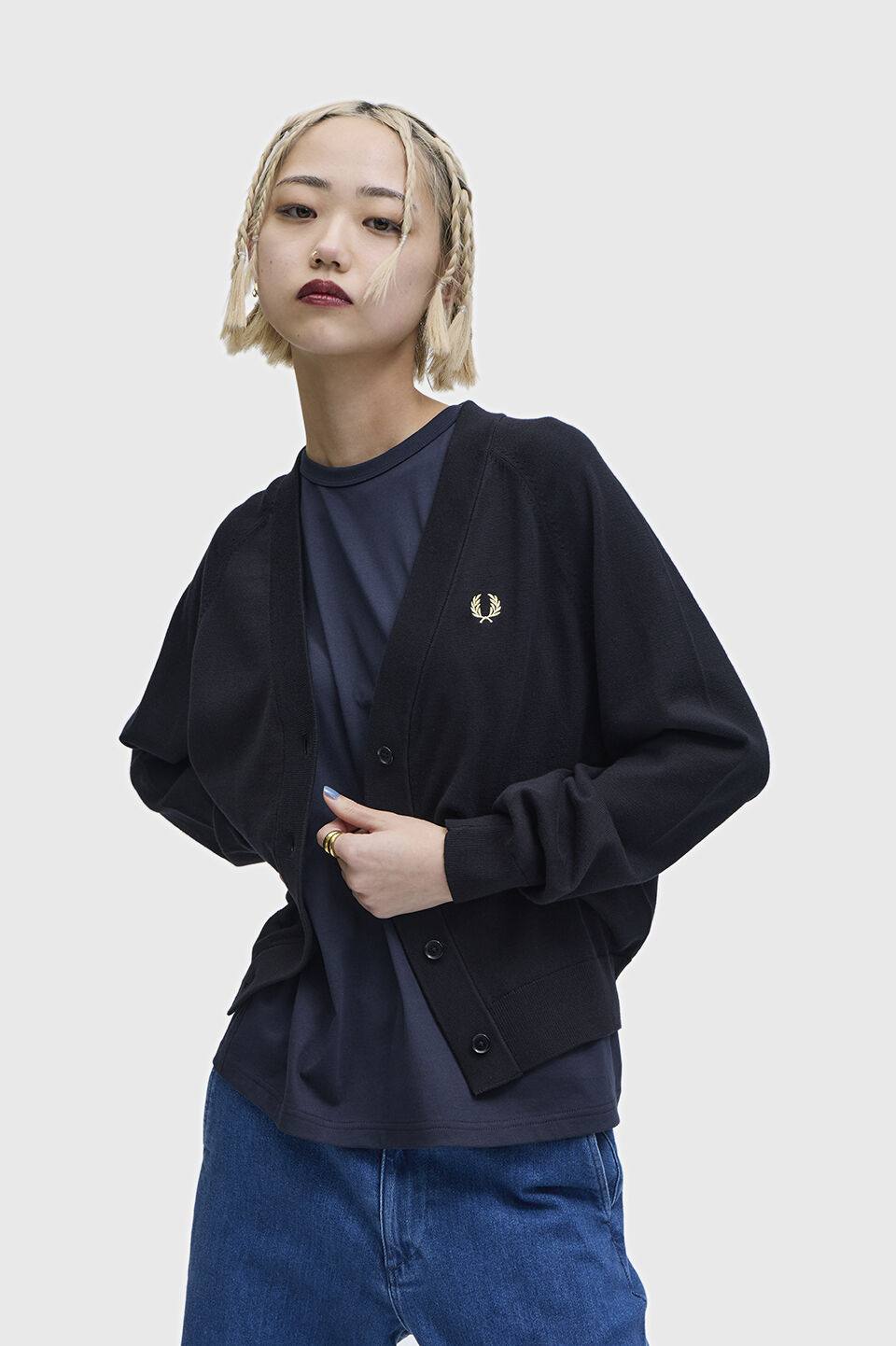 FRED PERRY 「V-Neck Cardigan」|カーディガン|